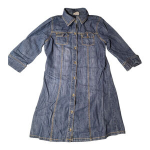 Crazy 8 - Girl's denim Jean Dress - Size 10 - Button Up Front -Well Cared For